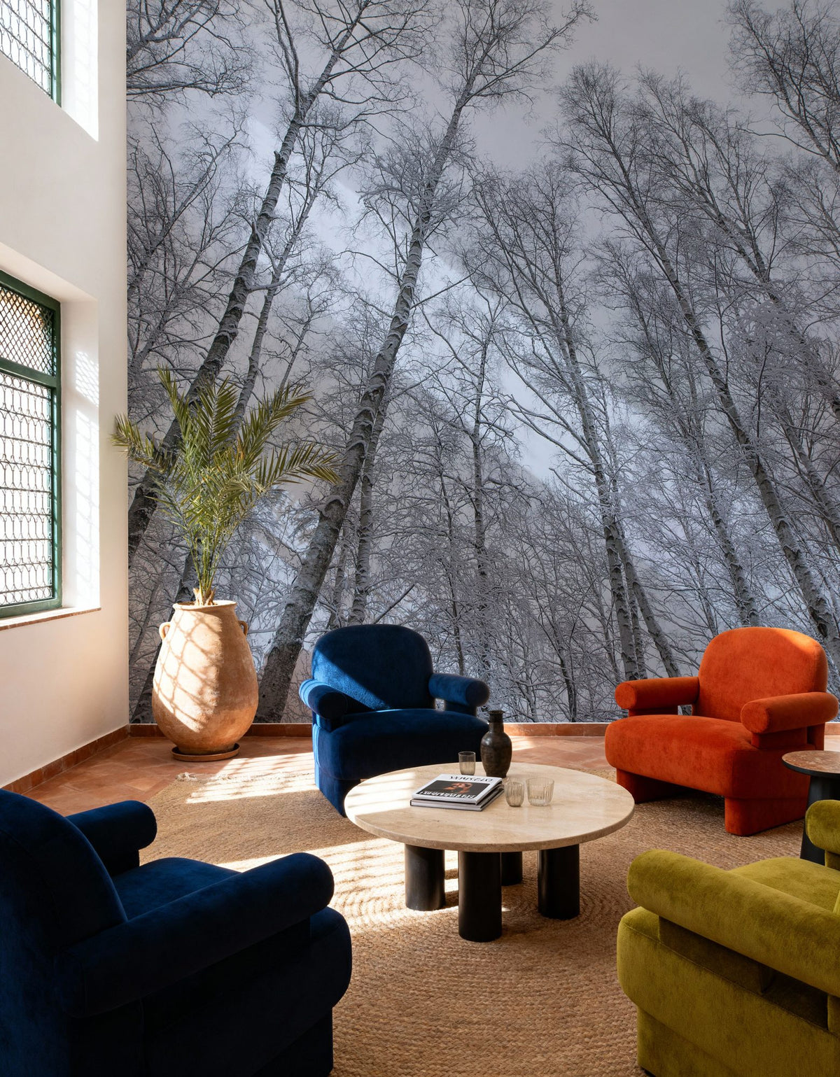 Frosty Trees Mural Wallpaper - room preview 04