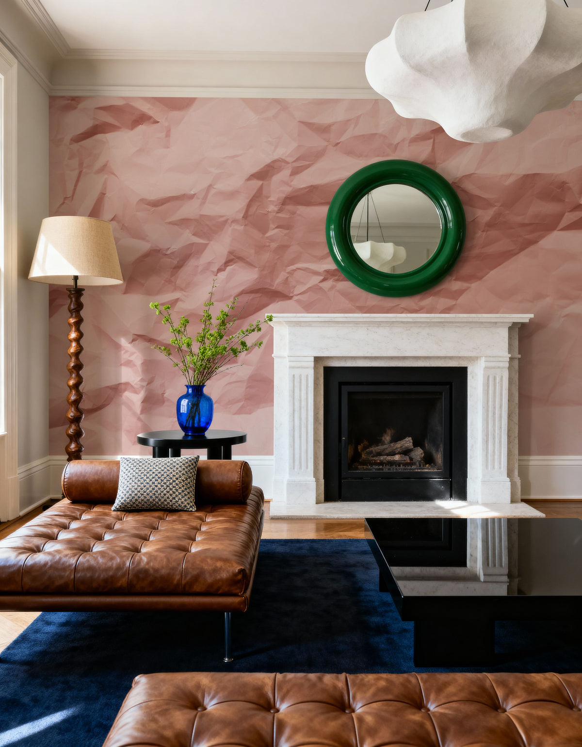 Paper Wrinkles Mural Wallpaper - room preview 04