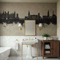 Stamford England Skyline Concrete Mural Wallpaper - room preview 04