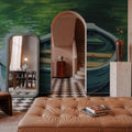 Still Boat in the Lake Mural Wallpaper - room preview 04
