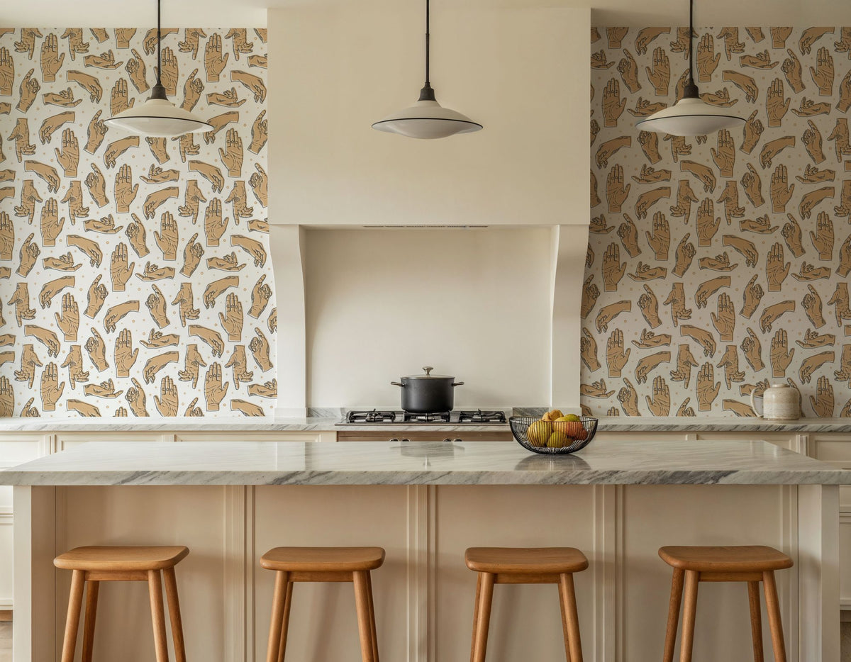 The Palm Reader Mural Wallpaper - room preview 04