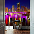 Tampa Skyline Mural Wallpaper - room preview 04
