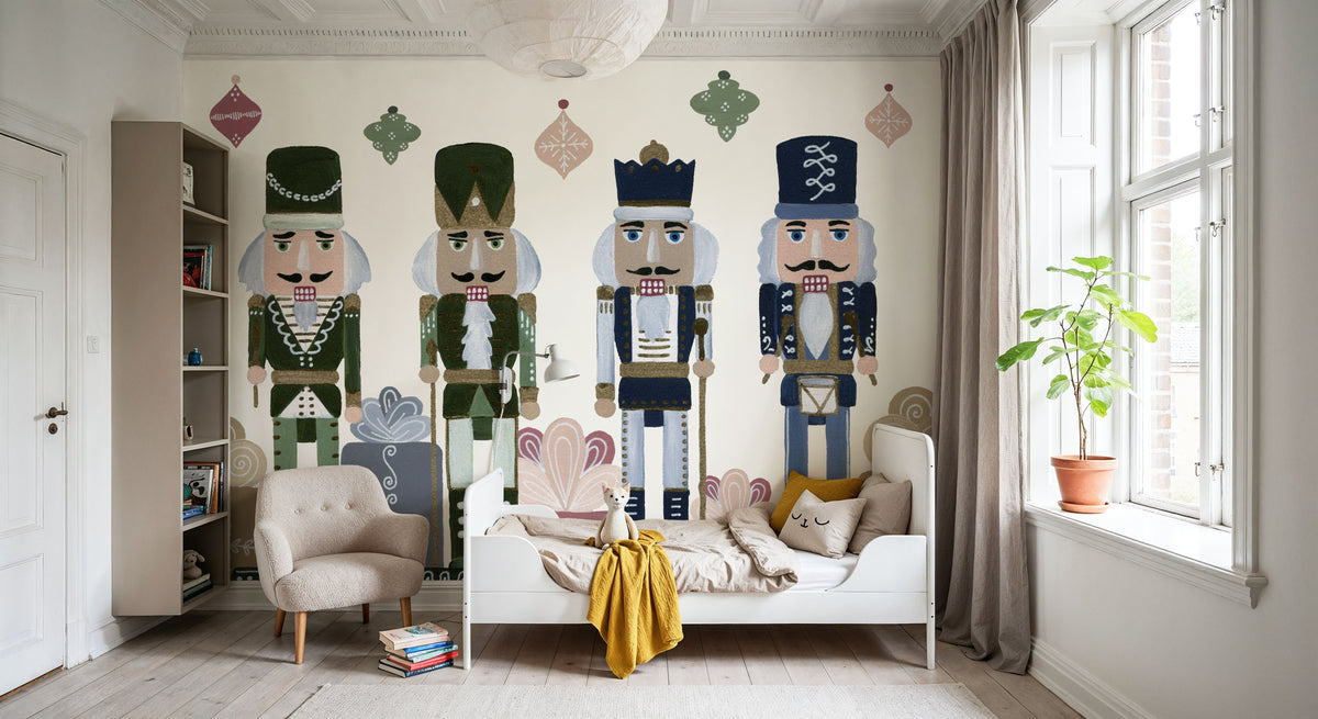 Vintage Nutcrackers I Mural Wallpaper - room preview 04
