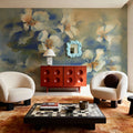 Whisper Bloom Mural Wallpaper - Neutral Tone - room preview 04