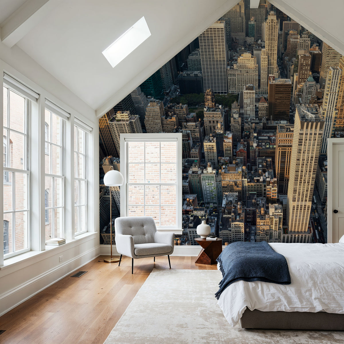 City From Above Mural Wallpaper - room preview 04