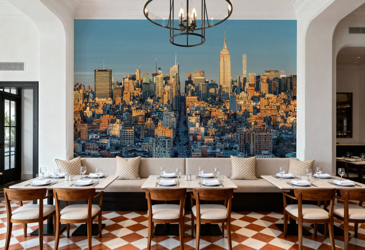 Midtown Sunset Mural Wallpaper - room preview 04