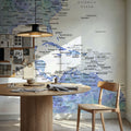 US Mexico Caribbean Map - Isidora Wash Mural Wallpaper - room preview 04