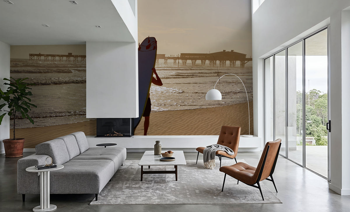 Daytona Beach Surf Mural Wallpaper - room preview 04