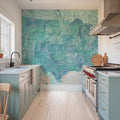 US Map Detailed - Harriet Mural Wallpaper - room preview 04