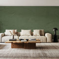 Green Plaster Mural Wallpaper - room preview 04