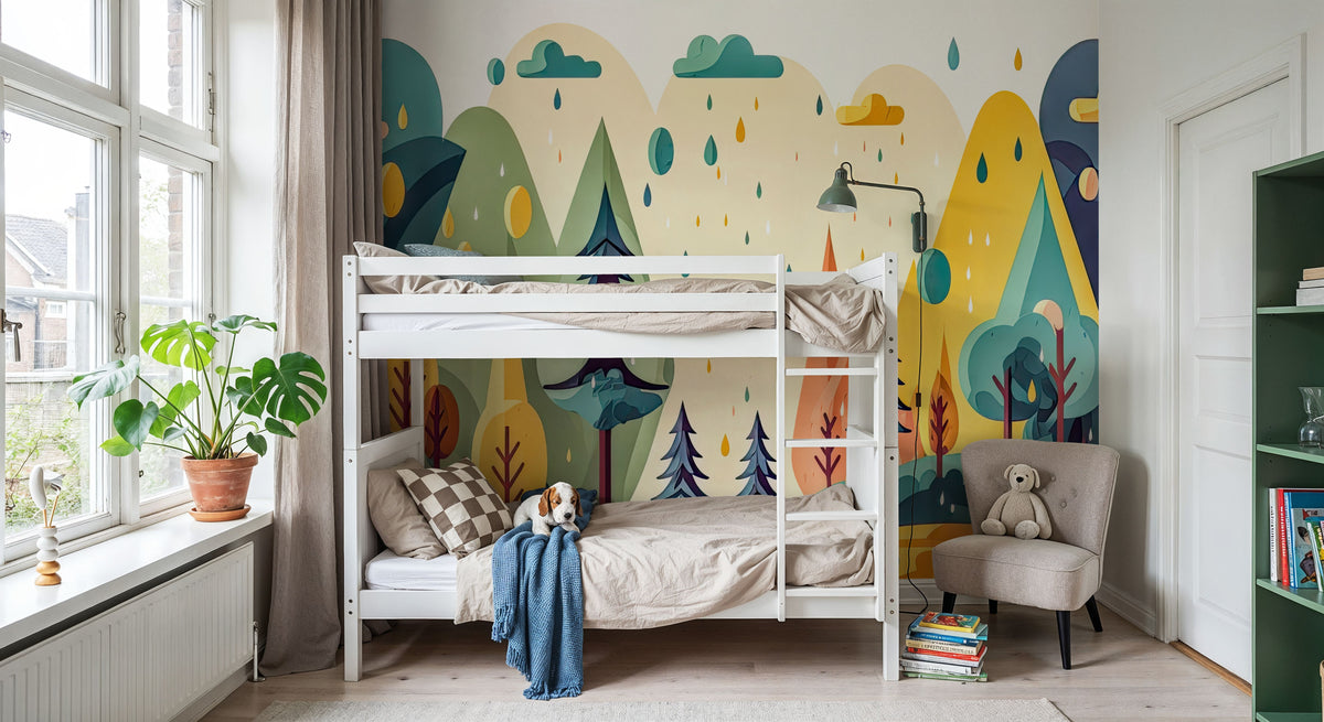 Fantasy Forest Spring Mural Wallpaper - room preview 04