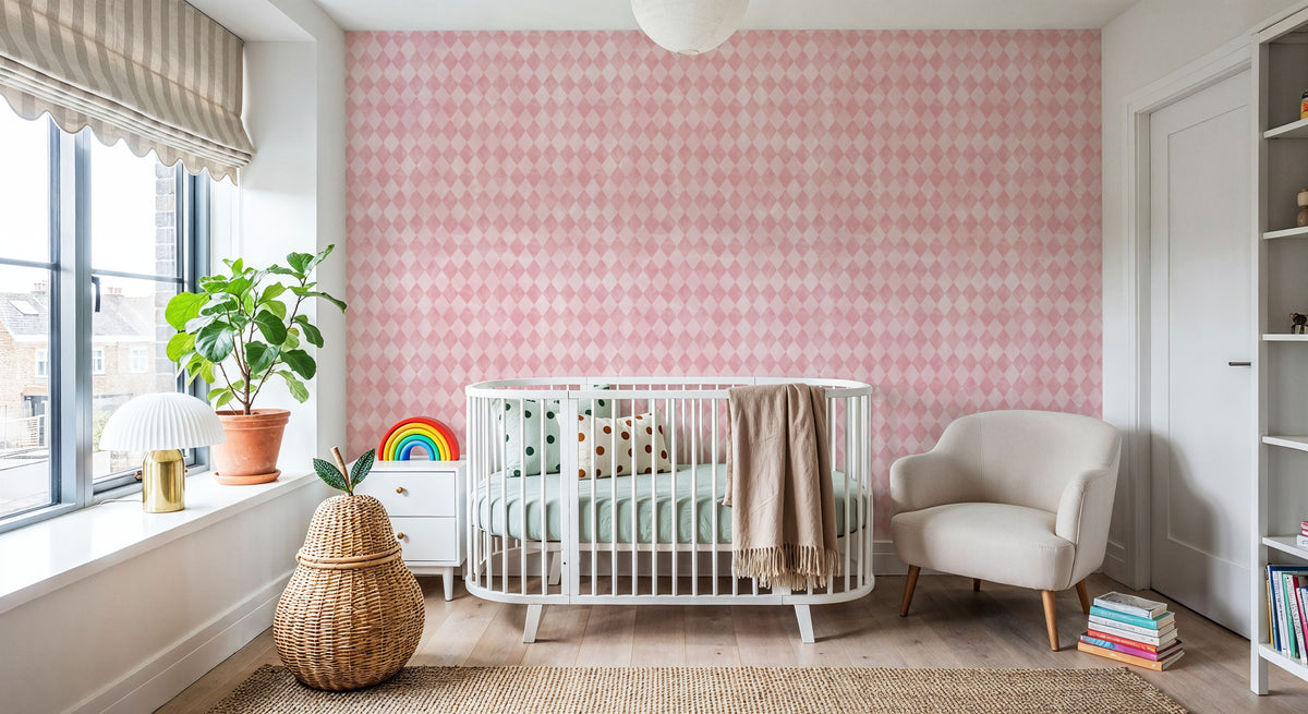 Arlecchino Diamonds, Rose Mural Wallpaper - room preview 04