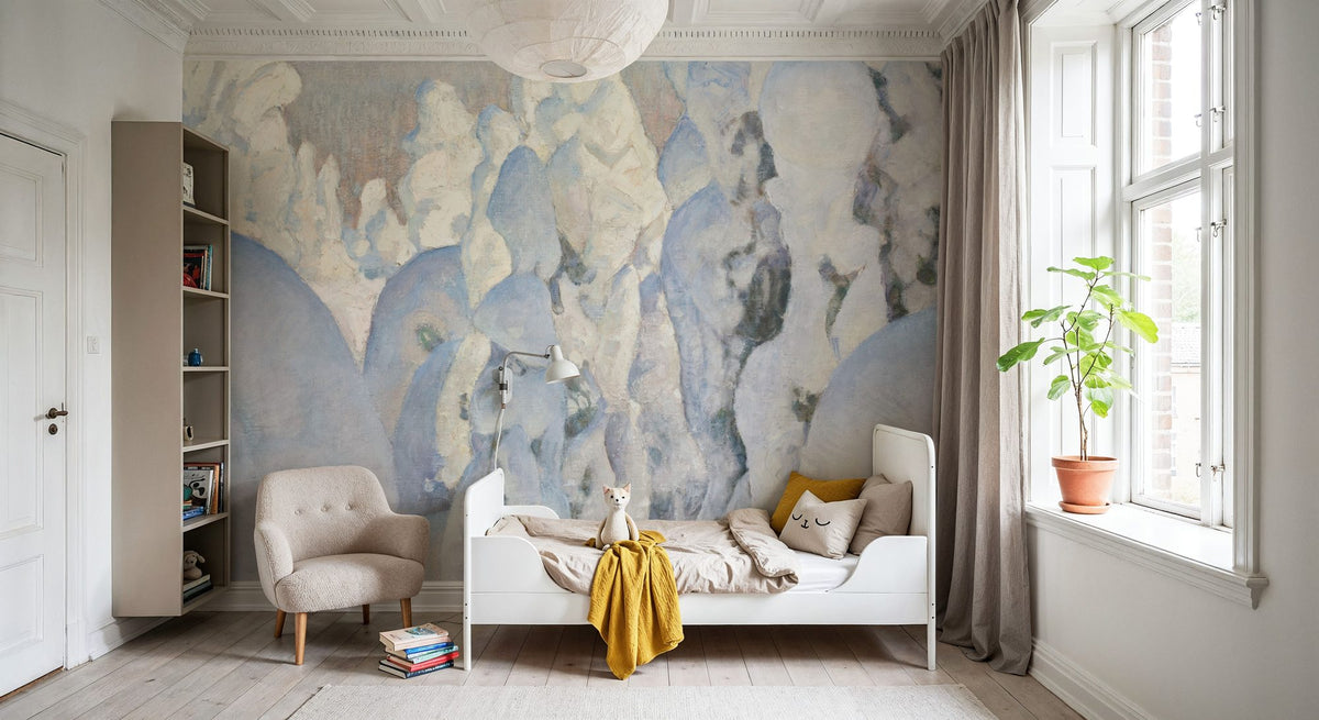 Winter Landscape Mural Wallpaper - room preview 04