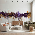 New Delhi India Skyline Mural Wallpaper - room preview 04