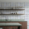 Checkered Watercolor, Stone Mural Wallpaper - room preview 04