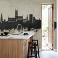 Gloucester England Skyline Concrete Mural Wallpaper - room preview 04