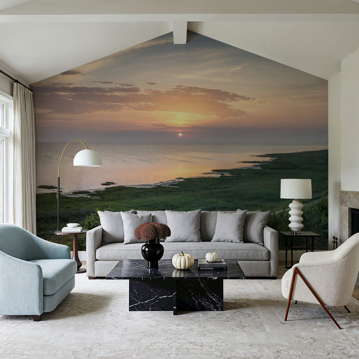 Coastal Sunrise Mural Wallpaper - room preview 04