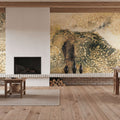 Magnolia with Ribbon Bright Crop Mural Wallpaper - room preview 04
