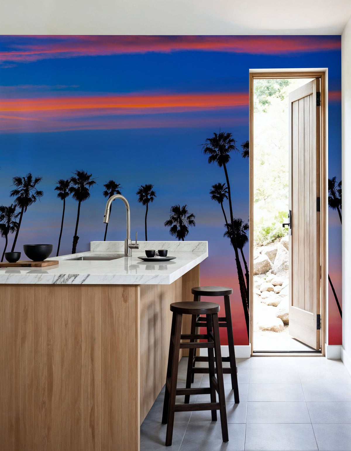 Santa Barbara Sunset IV Mural Wallpaper - room preview 04