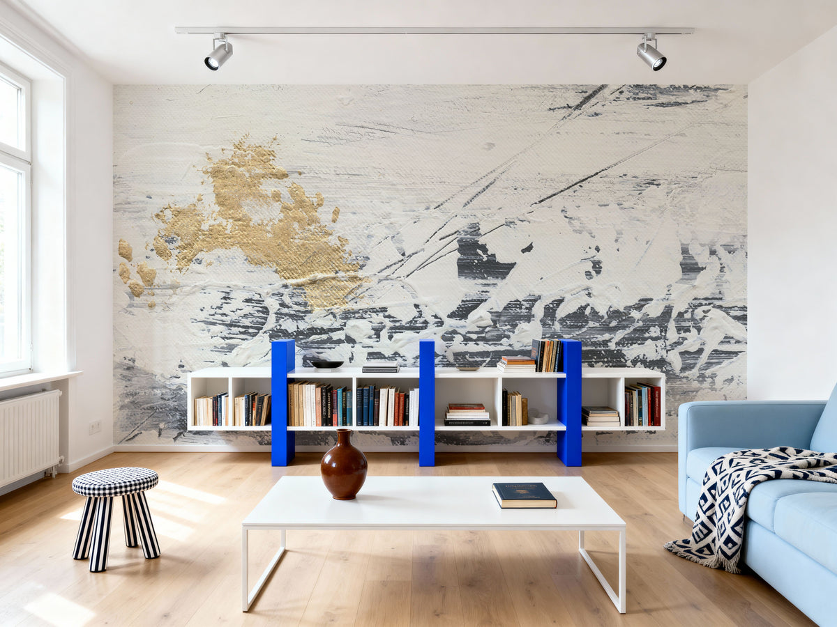 Textured Bright II Mural Wallpaper - room preview 04
