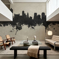 Memphis Tennessee Skyline Concrete Mural Wallpaper - room preview 04