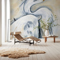 White Egret Mural Wallpaper - room preview 04
