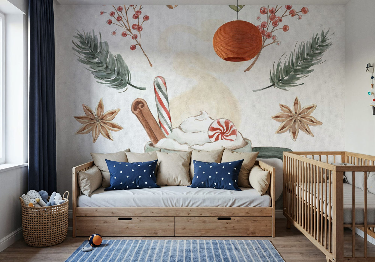 Winter Warmth II Mural Wallpaper - room preview 04