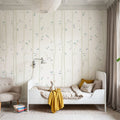 Thin Spring Trees Mural Wallpaper - room preview 04