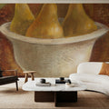 Pears in Old Bowl Mural Wallpaper - room preview 04
