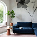 Wonderful Wildflowers XIV Neutral Mural Wallpaper - room preview 04