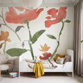 Pretty Blooms II Mural Wallpaper - Light Tone - room preview 04