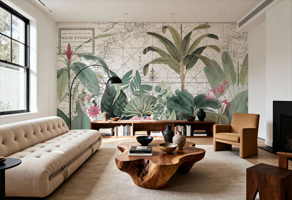 Exotic Wildlife V-I Mural Wallpaper - room preview 04