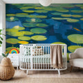 Lily Pond with Koi Mural Wallpaper - room preview 04