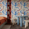 Curly Rainbows Mural Wallpaper - room preview 04