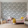 Sky Is the Limit Gray Mural Wallpaper - room preview 04