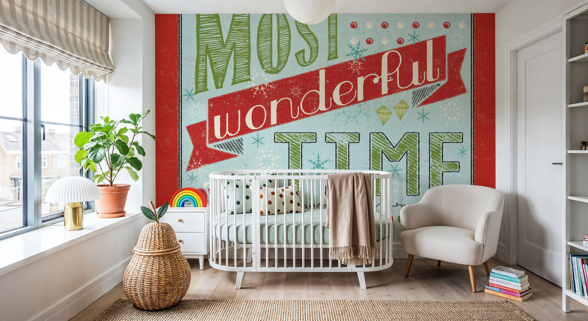 Holiday Talk Light I Mural Wallpaper - room preview 04