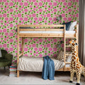 Cerise Hydrangeas Mural Wallpaper - room preview 04