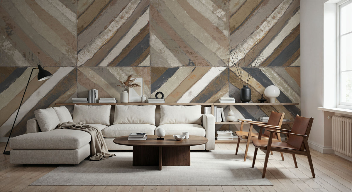 The Center II Abstract Dark Mural Wallpaper - room preview 04