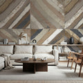 The Center II Abstract Dark Mural Wallpaper - room preview 04