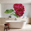 Bright Red Hydrangea Mural Wallpaper - room preview 04