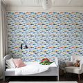 Sharks of the World Pattern Mural Wallpaper - room preview 04