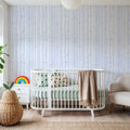 Forest View, Sky Blue Mural Wallpaper - room preview 04