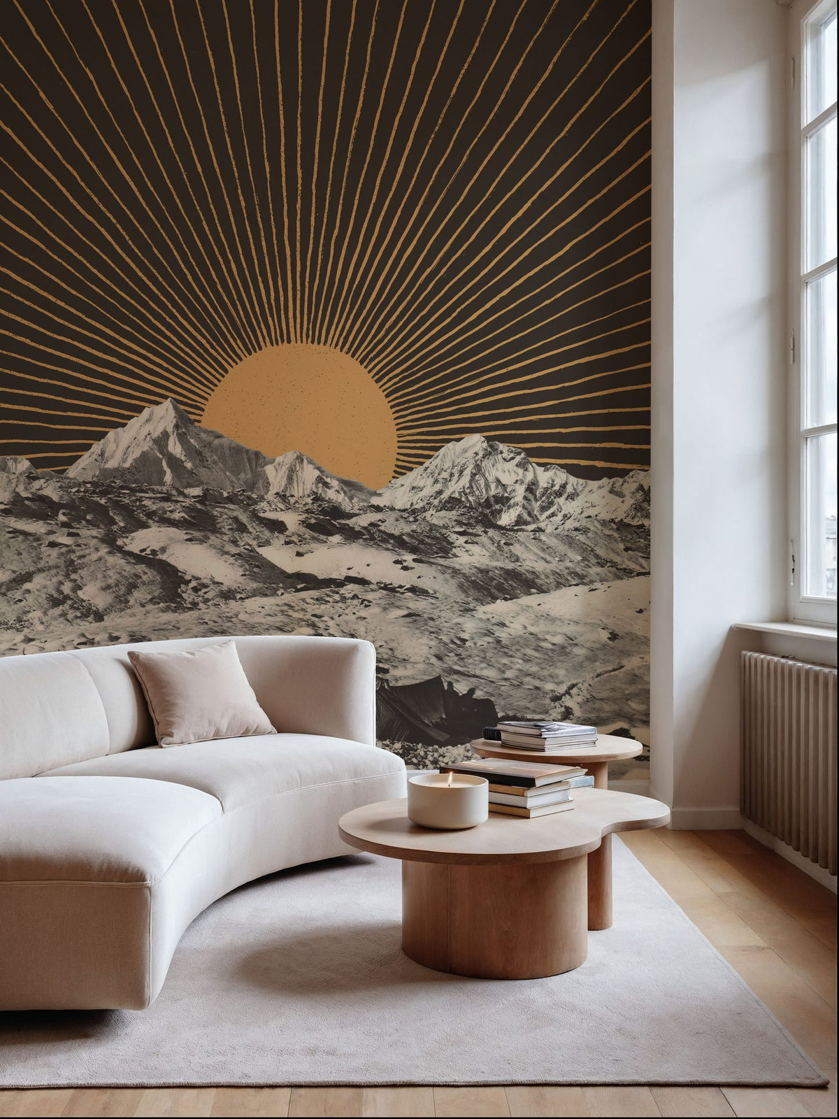 Mountainscape NA06 Mural Wallpaper - room preview 04