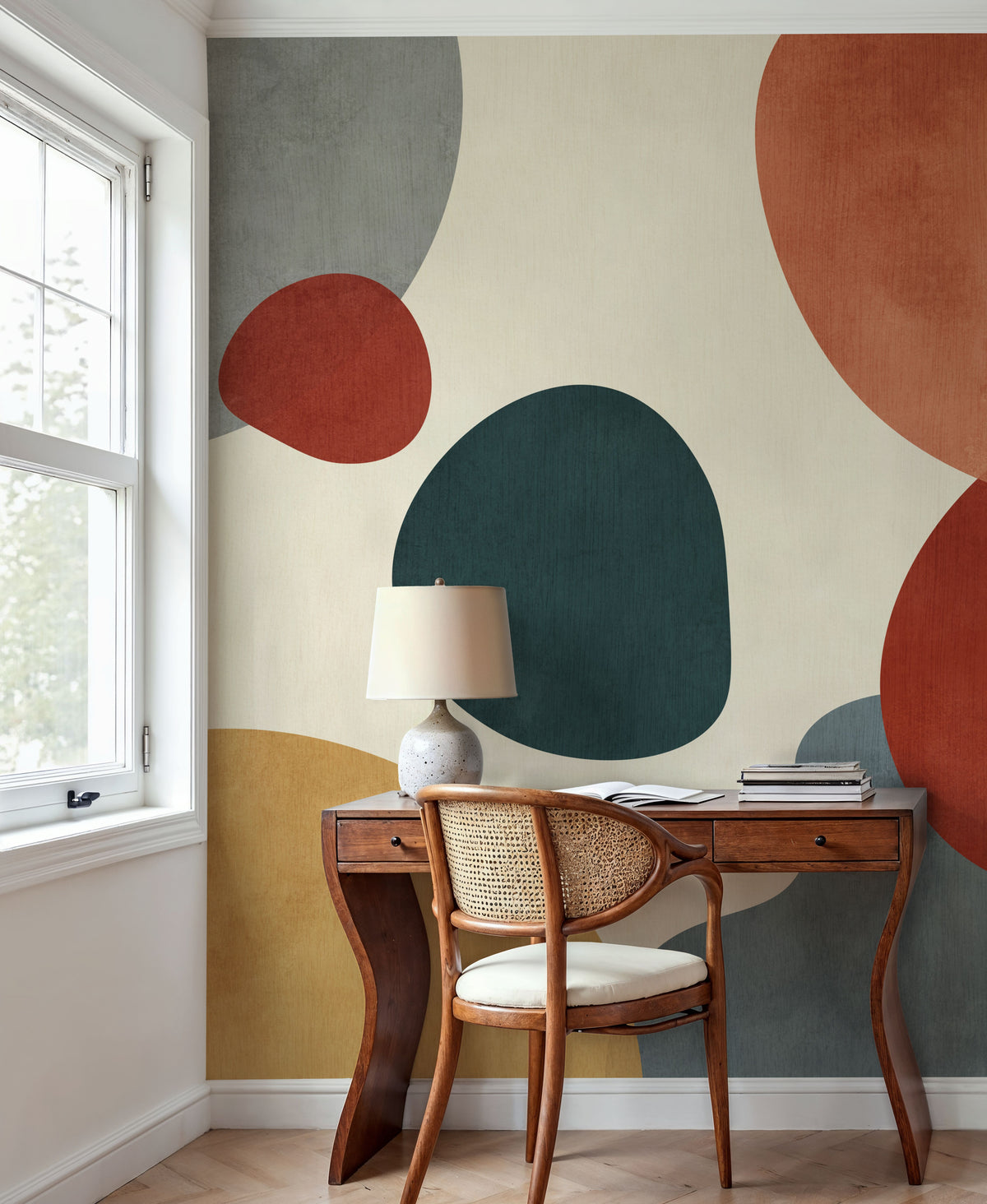 Shapes & Forms Mural Wallpaper - room preview 04