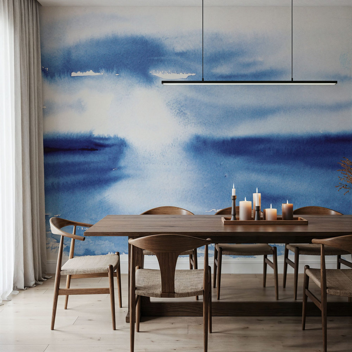 Ocean Blue Pt.3 Mural Wallpaper - room preview 04