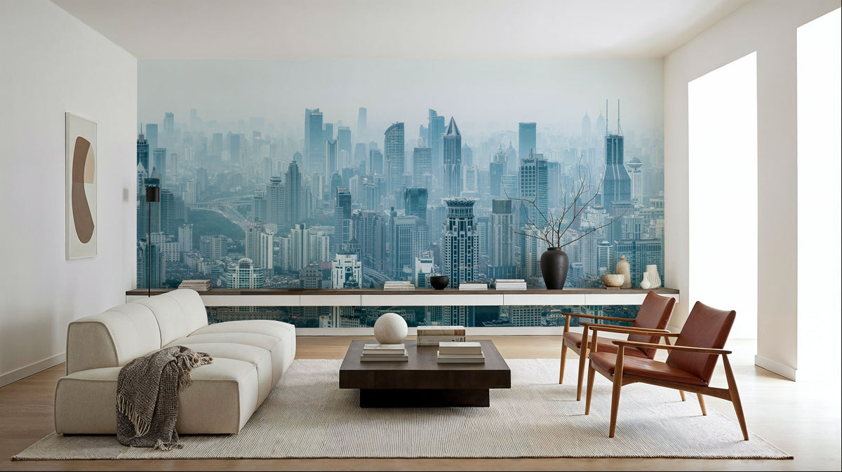 Shanghai Skyline 2018 Mural Wallpaper - room preview 04