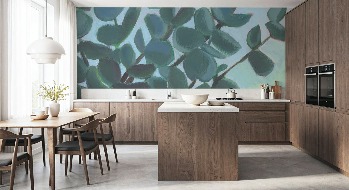 Eucalyptus Bouquet Mural Wallpaper - room preview 04