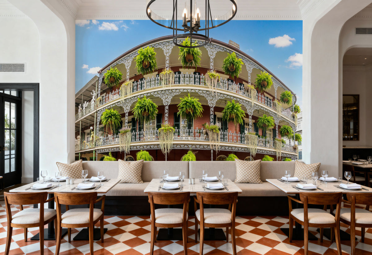 New Orleans Around the Corner Mural Wallpaper - room preview 04