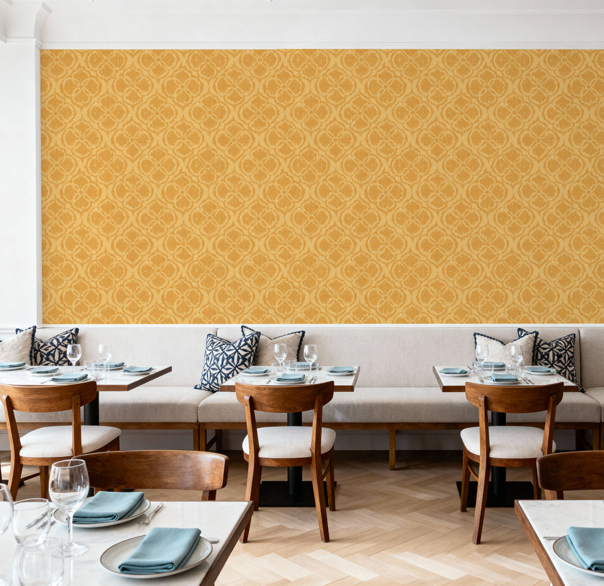 Harvest Slice Yellow Mural Wallpaper - room preview 04