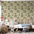 Treasure Map Washed Mural Wallpaper - room preview 04